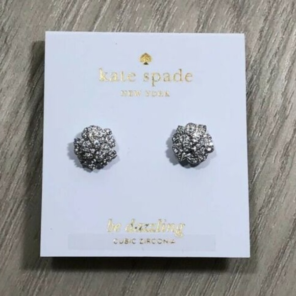 kate spade Jewelry - Kate Spade  Crystal mini Flower Stud Earrings